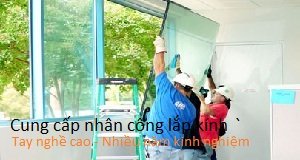 Lắp lan can kính cầu thang Lắp lan can kính cầu thang